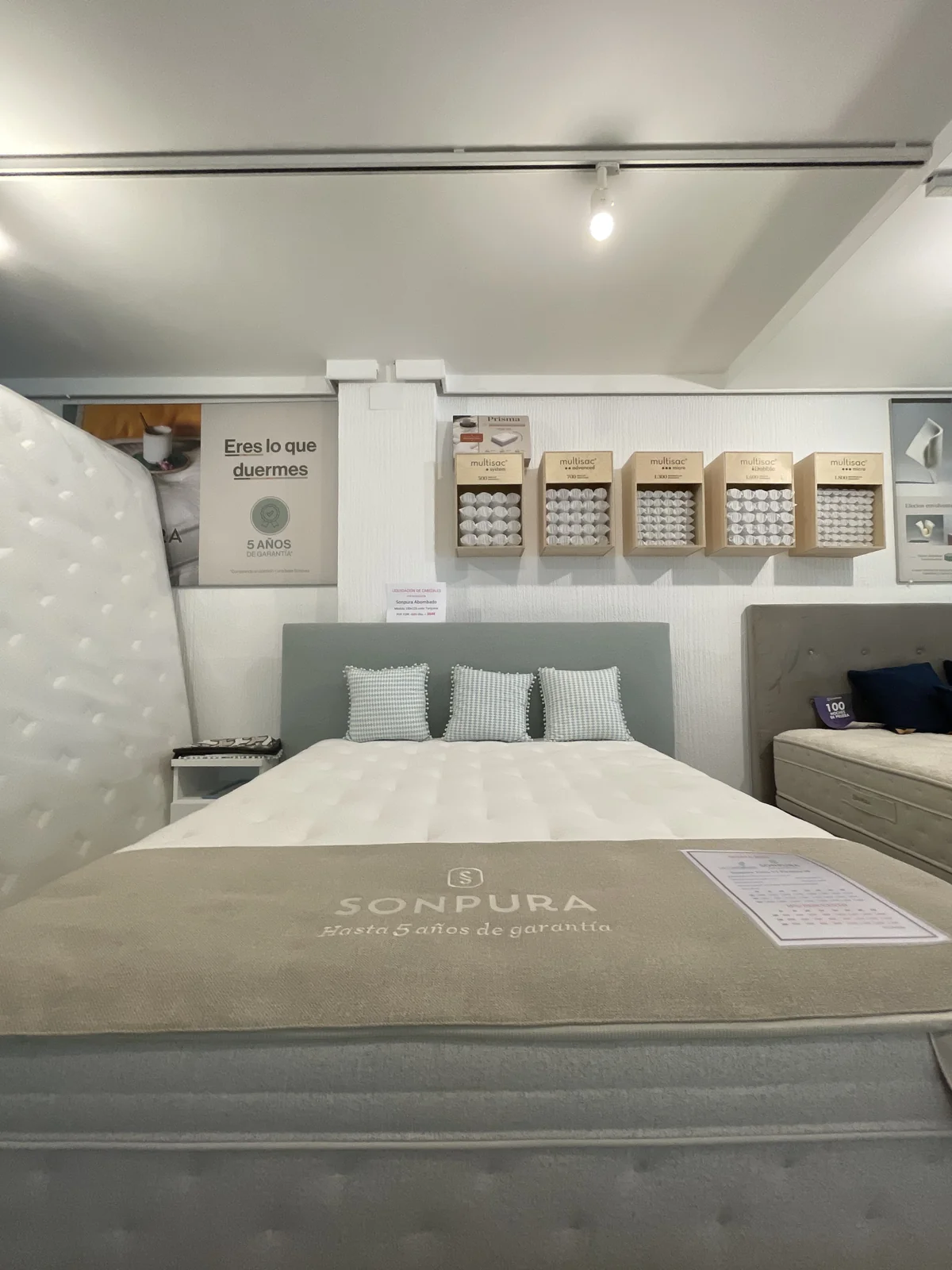 Detalle colchón de calidad Barcelona